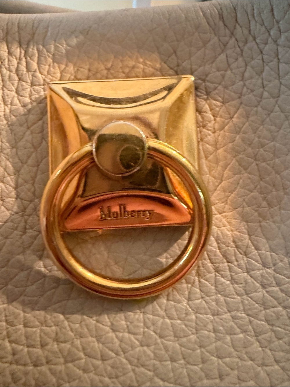 Beautiful Mulberry Small Iris Satchel in Soft Cream with Tan -Trim Handle - Picture 6 of 15
